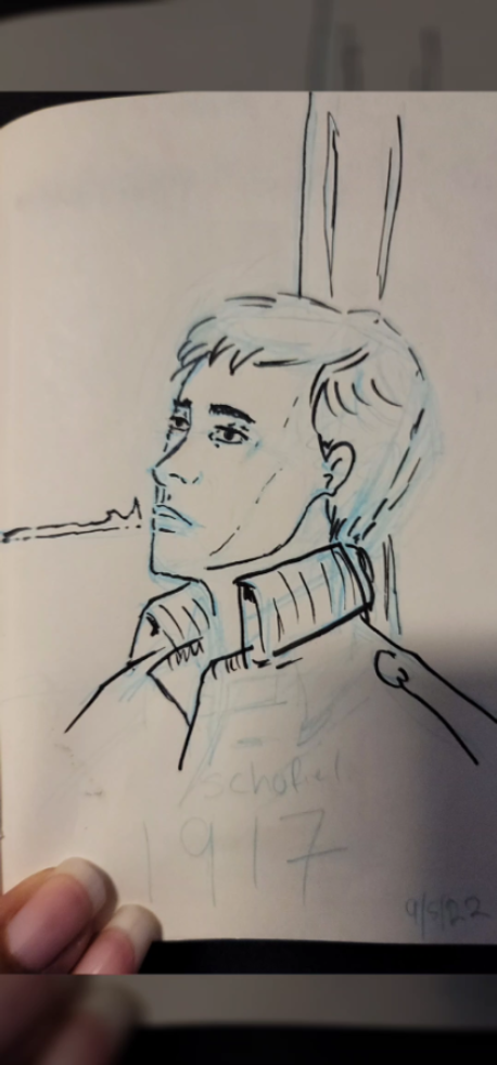 1917 sketch of Schofield